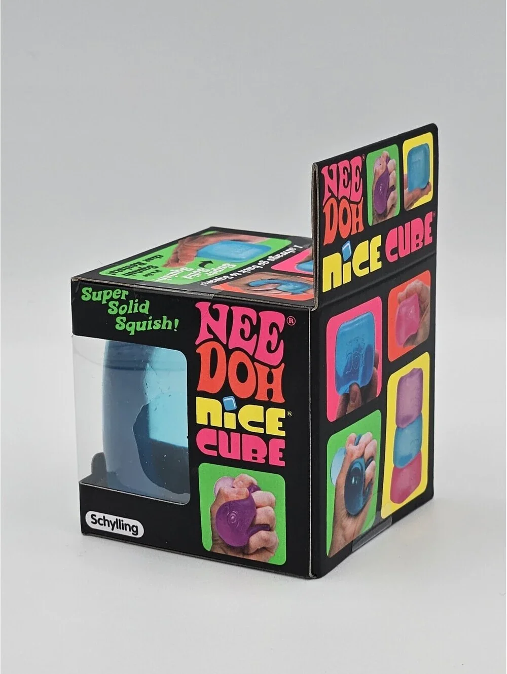 Schylling NeeDoh Nice Cube Super Solid Squish Squeeze Toy 3+